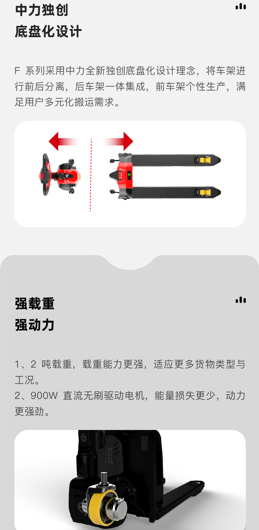 中力F4201锂电池全电动搬运车,托盘搬运车
